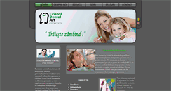 Desktop Screenshot of cristaldentalart.ro
